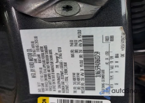 2018 Lincoln Mkz Reserve z USA, uszkodzony, nr VIN 3LN6L5F94JR603759